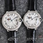 Swiss Quality Ballon Bleu Cartier Moon Watches Diamond-set 37mm or 42mm